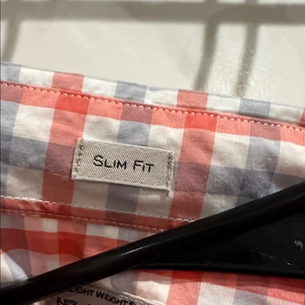 J. Crew Red and Blue Checkered Men's Shirt
